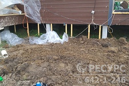Бурение скважины и ввод воды в дом в КП "Семейные Ценности" Тосненского района